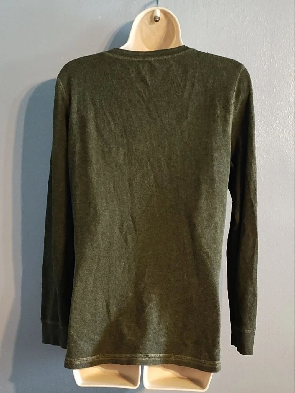 Caslon Olive Green Long-Sleeve Henley Top